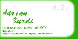 adrian kurdi business card